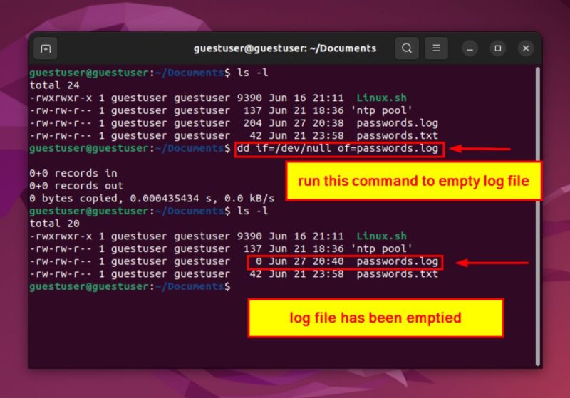 How to Empty Log File Linux [6 Effective Methods]