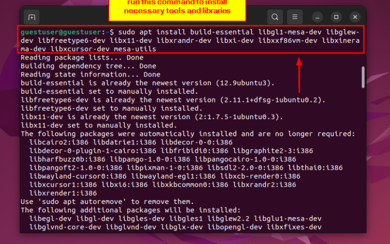 installing necessary tools and libraries