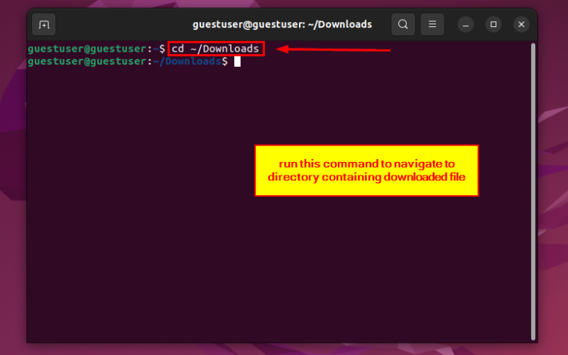 navigating to directory